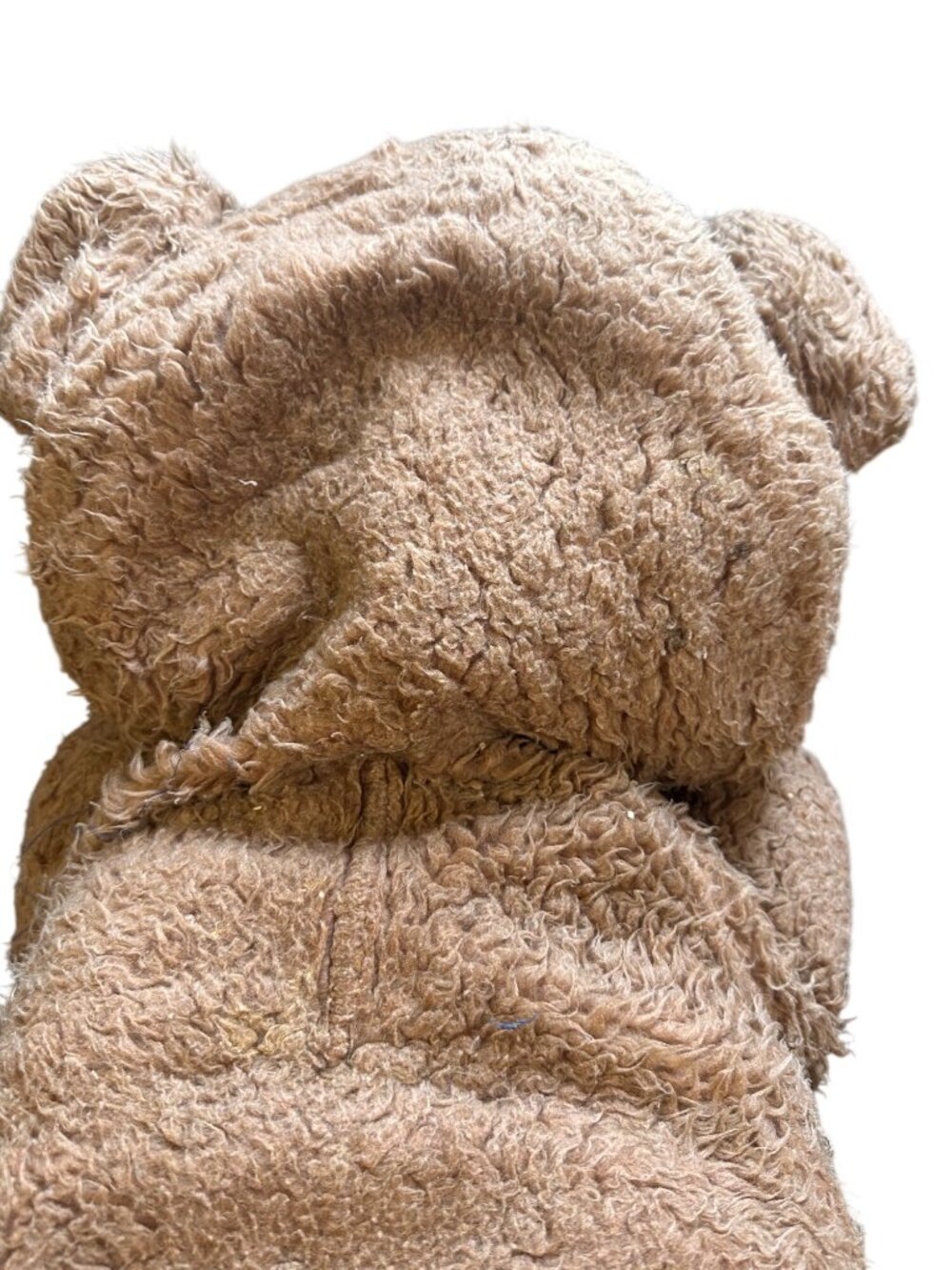 Vintage 1970s Large Plush Teddy Bear With Tongue 26 Inches Brown & Beige Retro S - Picture 7 of 10